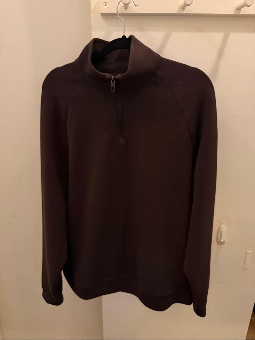 Lululemon Men's Dark Brown smooths spacer quarter zip